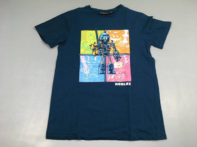 T-shirt m.c bleu  Roblox, moins cher chez Petit Kiwi