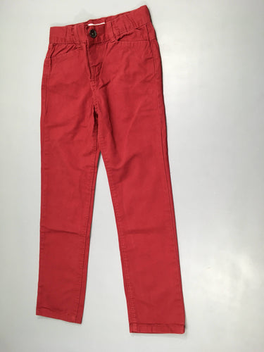 Pantalon rouge regular, 100% coton, moins cher chez Petit Kiwi