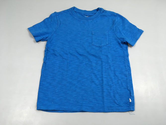 T-shirt m.c bleu flammé, 100% coton, moins cher chez Petit Kiwi