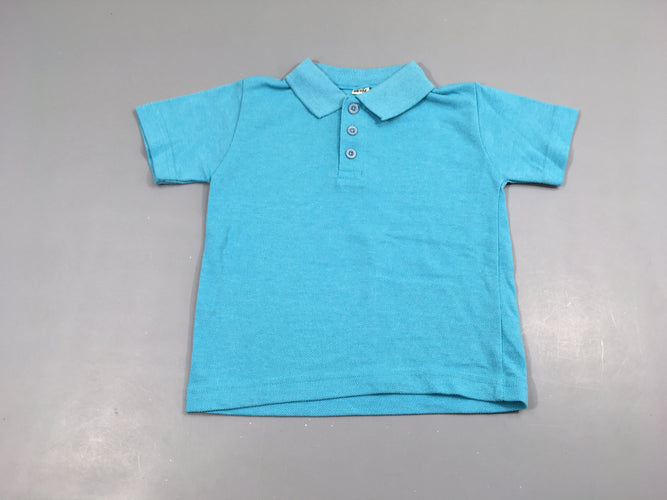 Polo m.c turquoise, moins cher chez Petit Kiwi