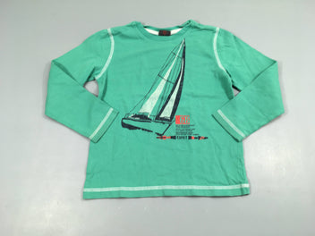 T-shirt m.l vert voilier