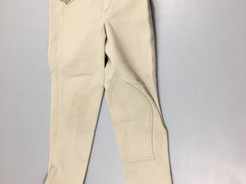 Pantalon d'équitation beige Strobel, taché à relaver