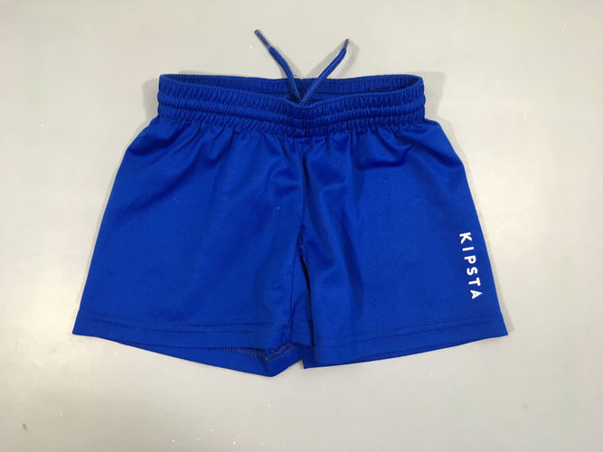 Short de sport bleu Kipsta, moins cher chez Petit Kiwi