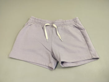 Short coton mauve clair, légèrement bouloché, petites taches à l'arrière