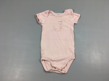 Body m.c rose clair motif un peu éffacé