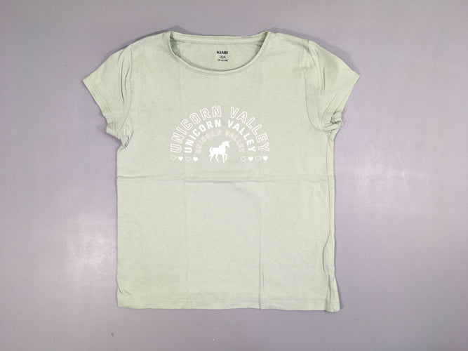 T-shirt m.c vert d'eau Unicorn Bouloché, moins cher chez Petit Kiwi