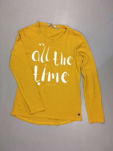 T-shirt m.l jaune All the time, moins cher chez Petit Kiwi