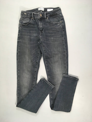 Jeans gris foncé regular Skinny Carmen 25-32, moins cher chez Petit Kiwi