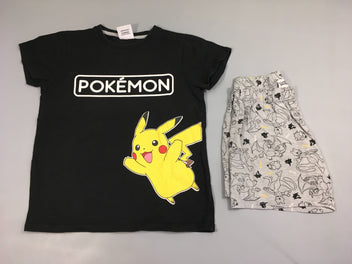 Pyjashort 2pcs jersey noir Pokemon