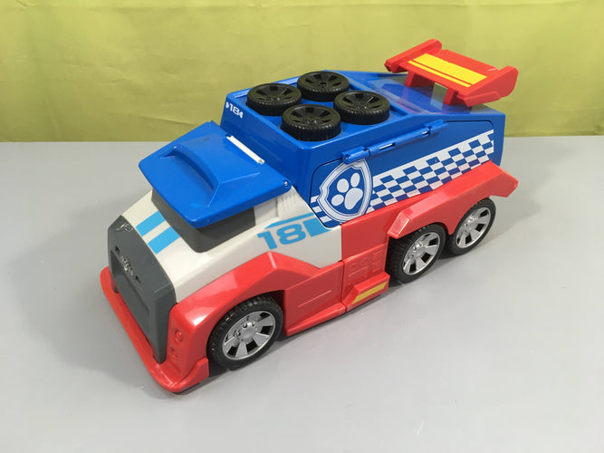 Camion Mobile Paw Patrol Pit Stop Ready Race Rescue Pat Patrouille, moins cher chez Petit Kiwi