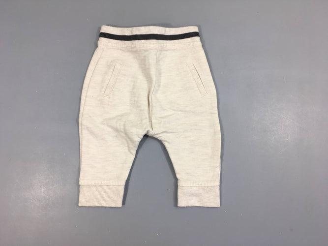 Pantalon de training écru chiné, moins cher chez Petit Kiwi