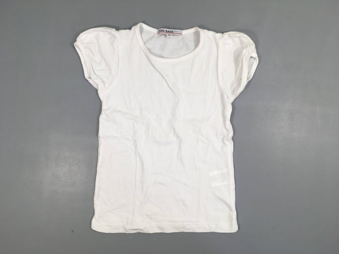 T-shirt m.c blanc, moins cher chez Petit Kiwi