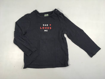 T-shirt m.l bleu marine Dad Love