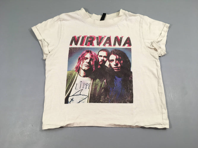 T-shirt m.c écru Nirvana, moins cher chez Petit Kiwi