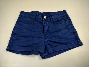 Short à revers bleu marine T 34