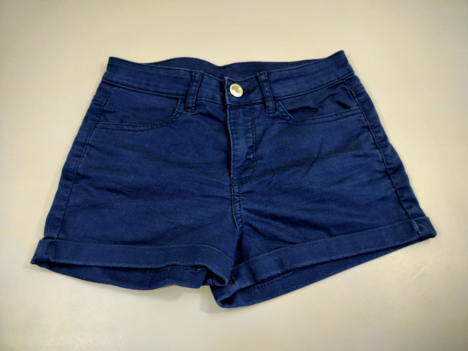 Short à revers bleu marine T 34, moins cher chez Petit Kiwi