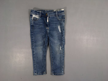 Jeans effet éraillé