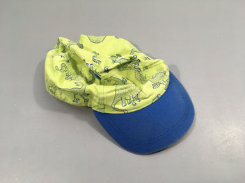 Casquette vert-bleu Dinos Légèrement délavée sur bord