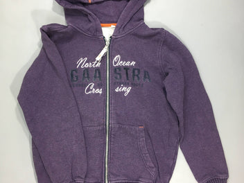 Sweat zippé à capuche mauve Gaastra Légèrement bouloché