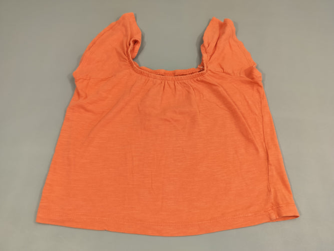 T-shirt m.c mache volants orange, moins cher chez Petit Kiwi