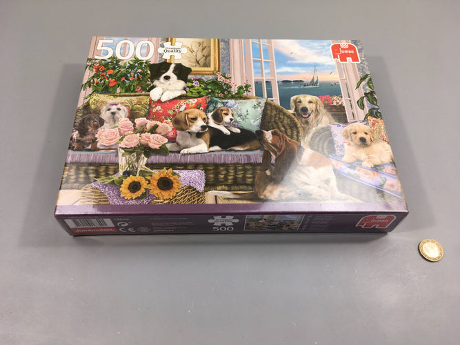 Neuf-Sous Blister Puzzle 500 pcs Chiens, moins cher chez Petit Kiwi