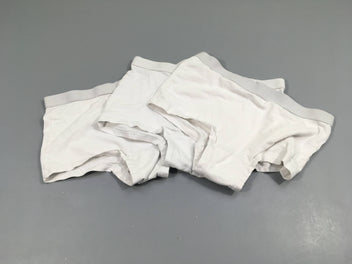 Lot de 3 culottes boxer blanches