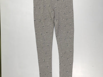 Legging gris côtelé coeurs