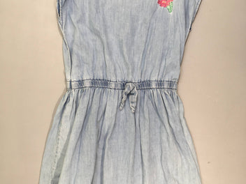 Robe m.c denim fleur