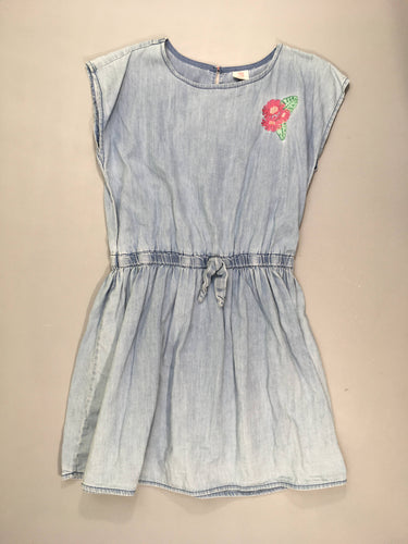 Robe m.c denim fleur, moins cher chez Petit Kiwi