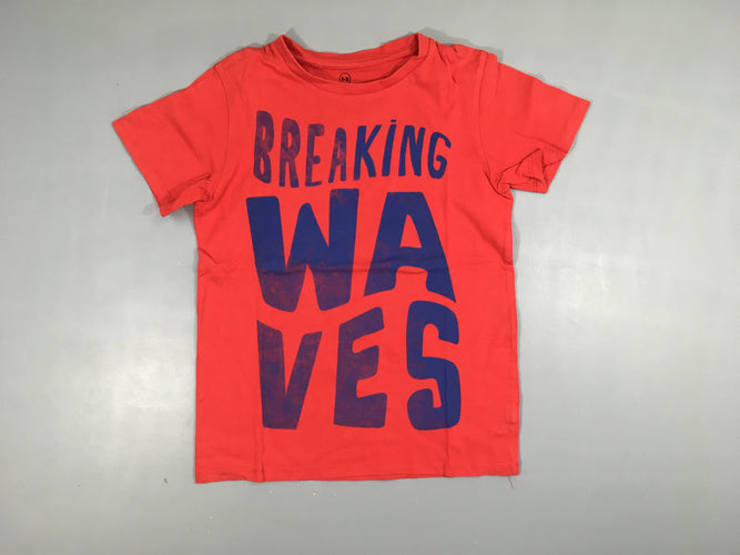 T-shirt m.c rouge Waves, moins cher chez Petit Kiwi