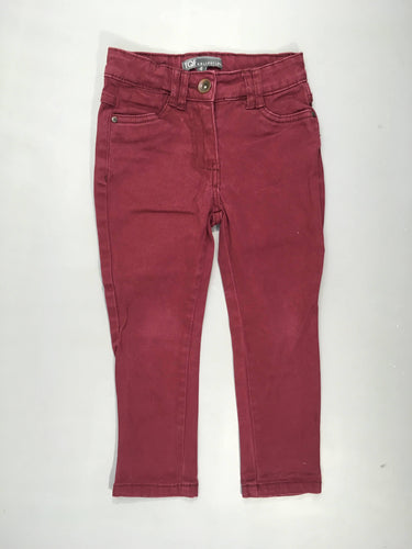 Pantalon aubergine, moins cher chez Petit Kiwi