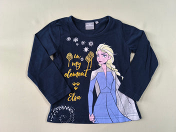 T-shirt m.l bleu marine Elsa Reine des neiges 