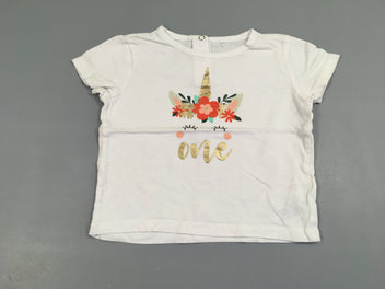 T-shirt m.c blanc froufrou fils métalisé