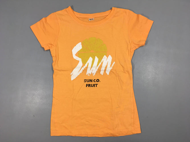 T-shirt m.c orange Sun, moins cher chez Petit Kiwi