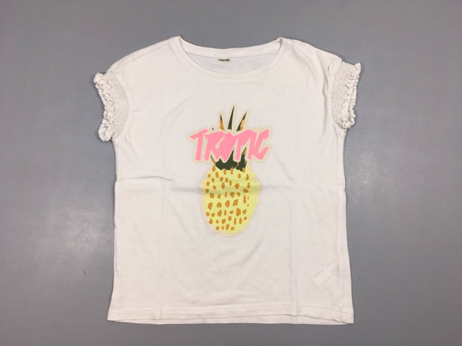 T-shirt m.c blanc Tropic, moins cher chez Petit Kiwi