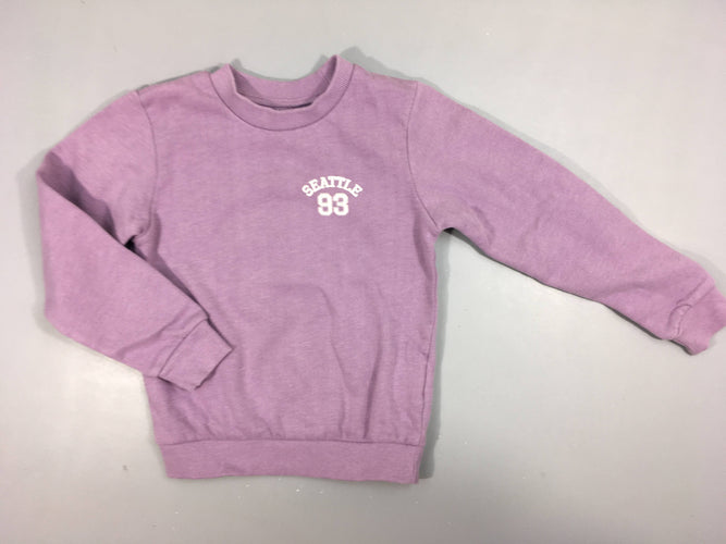 Sweat mauve seattle, moins cher chez Petit Kiwi