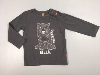 T-shirt m.l gris foncé Hello