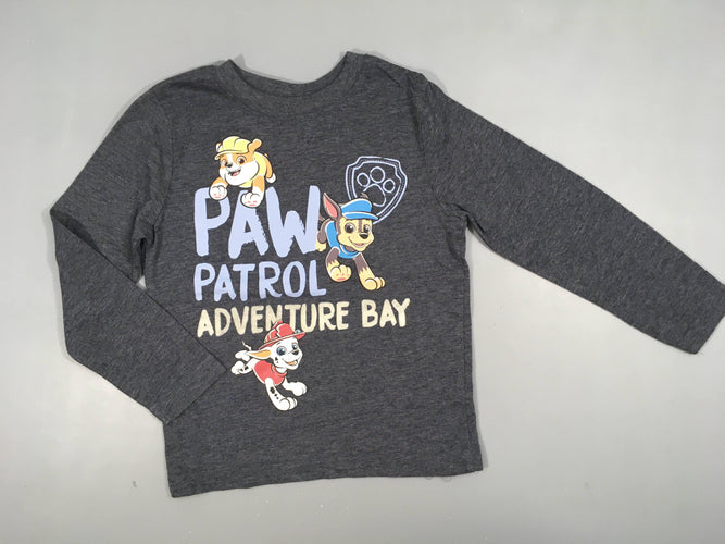 T-shirt m.l gris chiné foncé Paw Patrol, moins cher chez Petit Kiwi