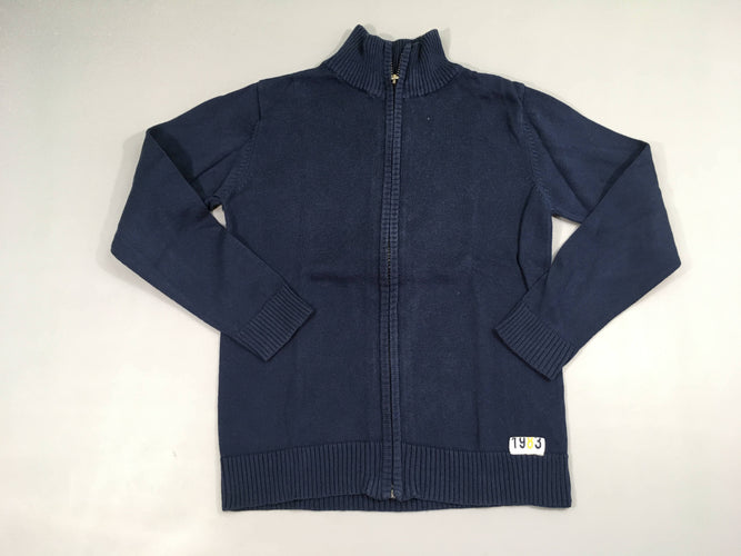 Gilet zippé bleu marine, moins cher chez Petit Kiwi