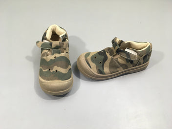 Chaussures toile camouflage, 29, état neuf