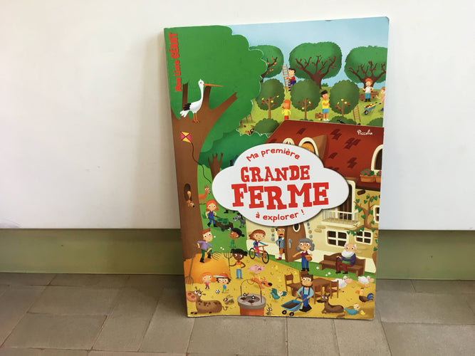 Ma première grande ferme à explorer (Livre géant 40 cm - 60 cm), moins cher chez Petit Kiwi