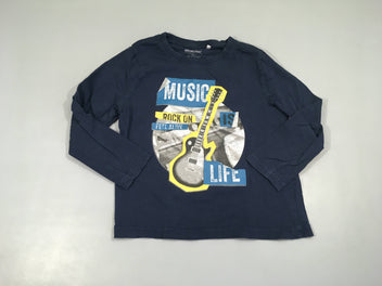 T-shirt m.l bleu foncé guitare music