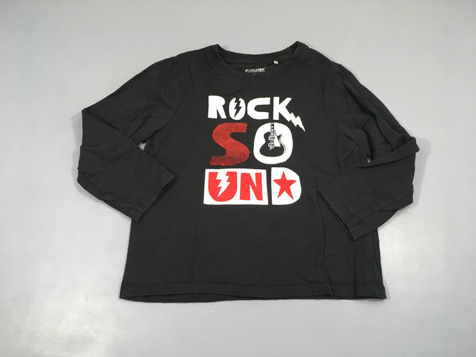 T-shirt m.l noir Rock sequins, moins cher chez Petit Kiwi