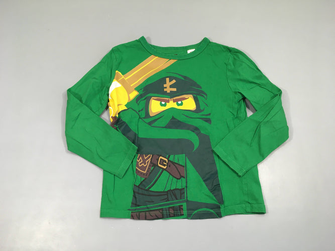 T-shirt m.l vert Ninjago, petite tache devant, moins cher chez Petit Kiwi