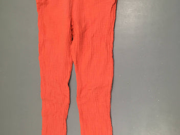 Pantalon gaze de coton corail