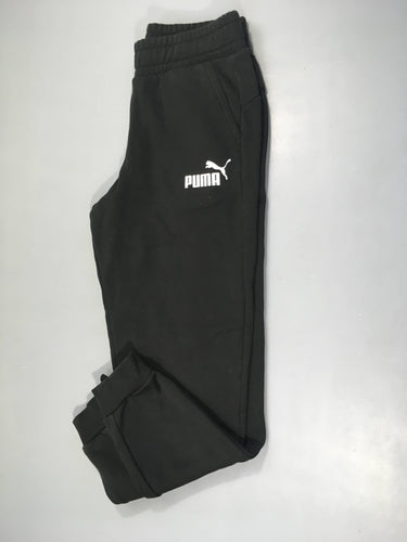 Pantalon de training noir empiècements côtelés zips, moins cher chez Petit Kiwi