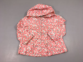 Veste coupe-vent rose pommes