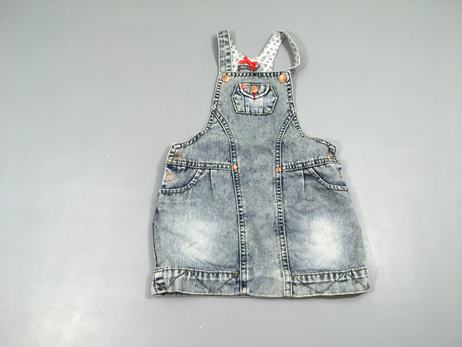 Robe Salopette denim, moins cher chez Petit Kiwi