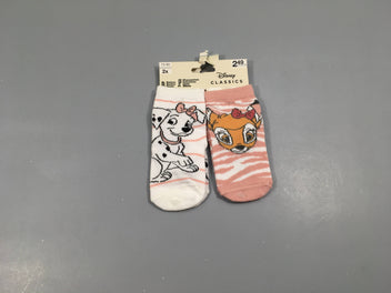 NEUF 2 Paires de chaussettes Disney