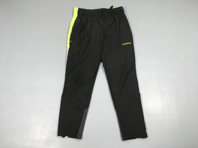 Pantalon de training noir/jaune Kipsta, moins cher chez Petit Kiwi